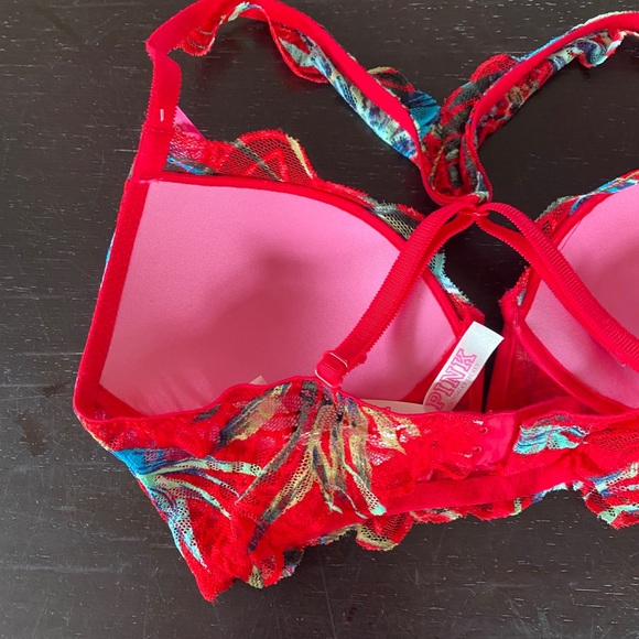 PINK Victoria’s Secret date Push up Bra Tropical - Picture 10 of 11